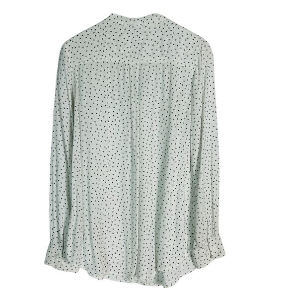 RAILS | White Long Sleeve Rayon Heart Colette Button Down Neck Tie Size Large - Picture 8 of 11